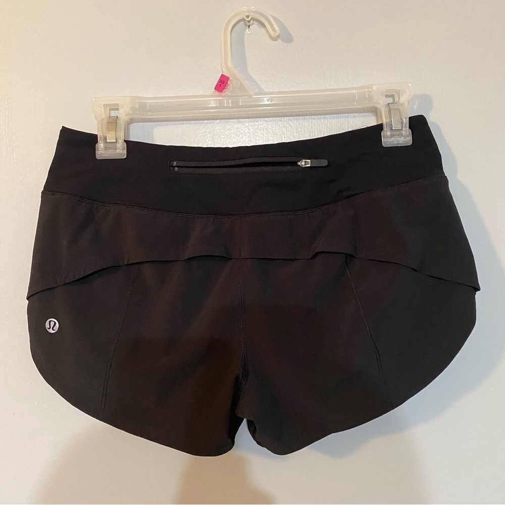 LULUEMON Black Running Shorts Size 4 - Picture 3 of 11